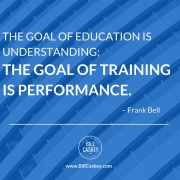 The Goal Of Training